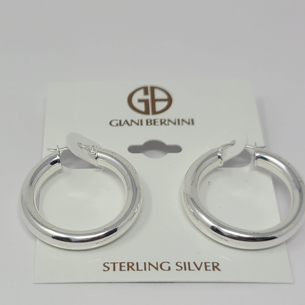 Giani Bernini Polished Sterling Silver Hoop